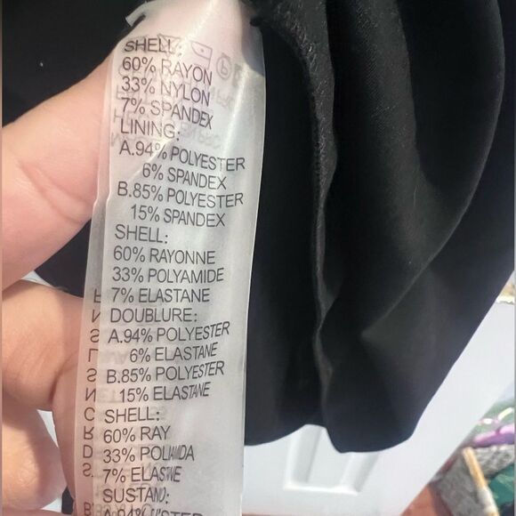 NWT Nue‎ By Shani women's black long sleeve cold shoulder dress size 10 - Picture 4 of 9